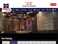 Tablet Screenshot of naginacineplex.com